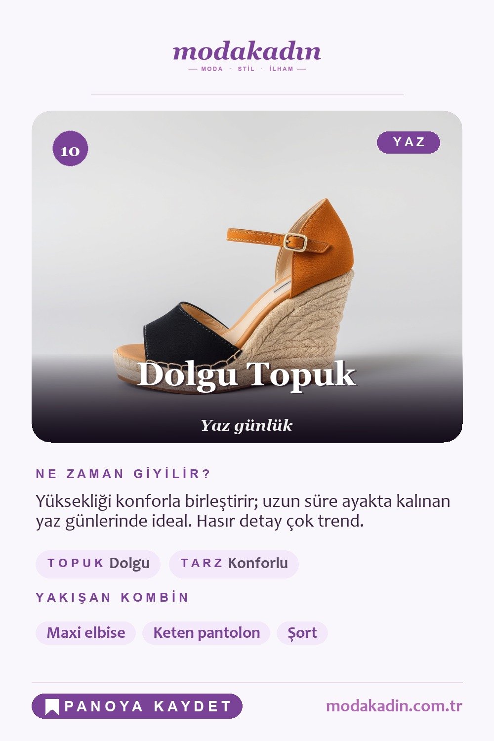 Dolgu topuk ayakkabı modeli Pinterest pini