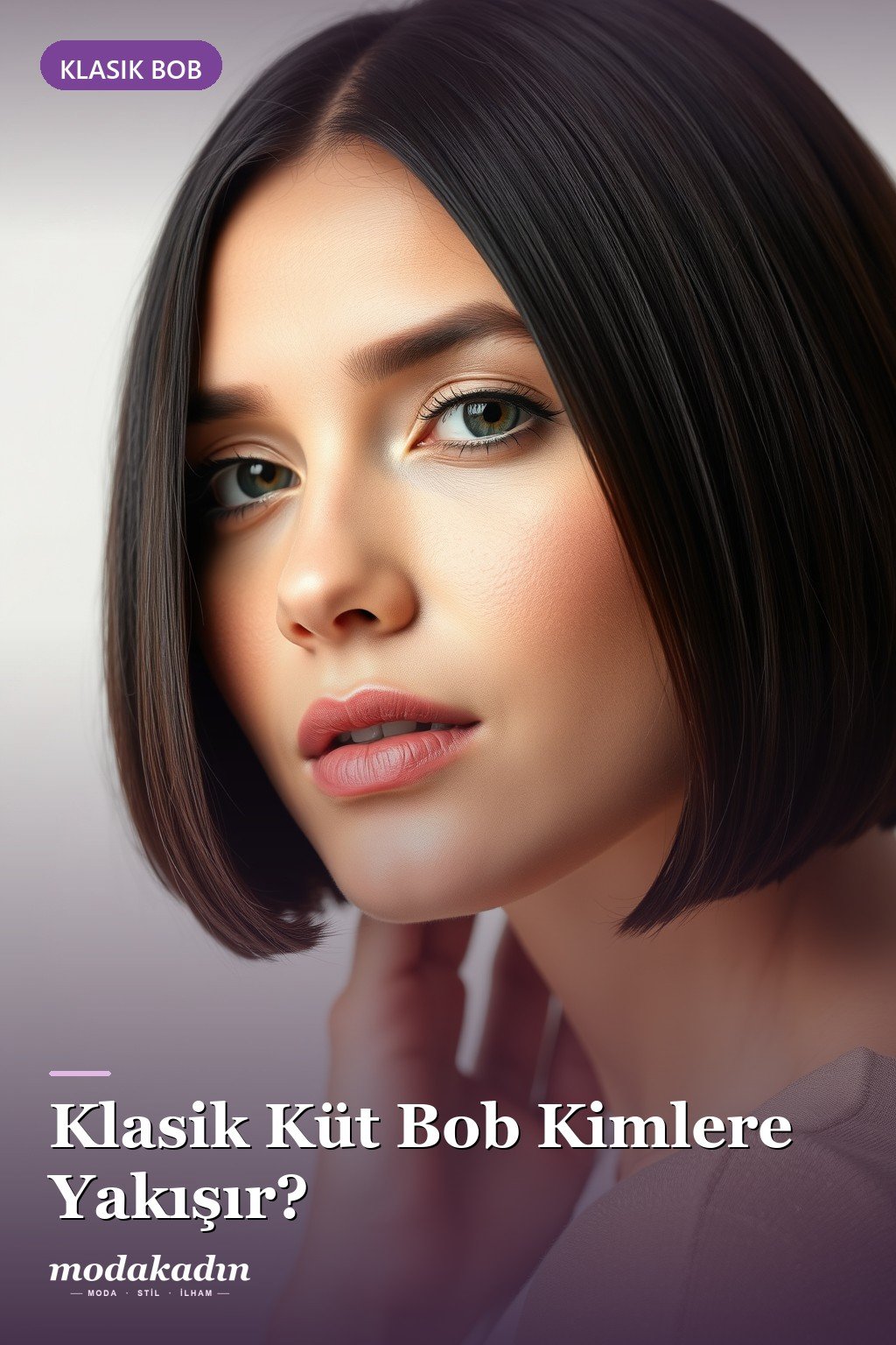 Klasik küt bob kimlere yakışır Pinterest pini