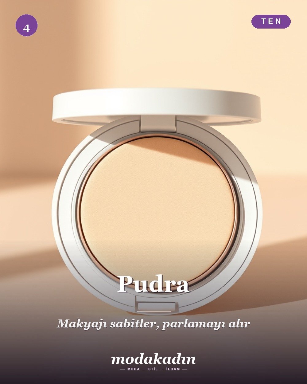 Günlük makyajda pudra adımı