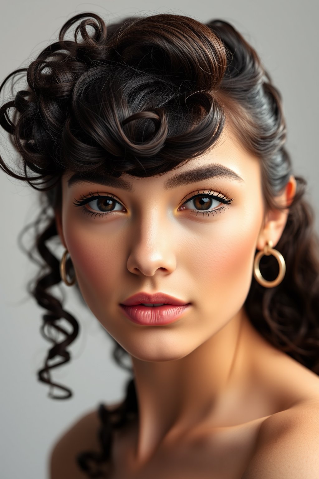 Kıvırcık kâkül kimlere yakışır: doğal bukleli curly fringe modeli
