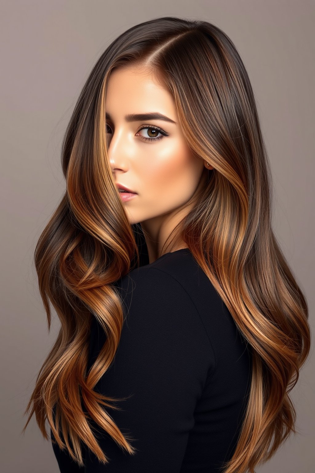 Ombre mı balayage mı: doğal serpme ışıltılı balayage saç