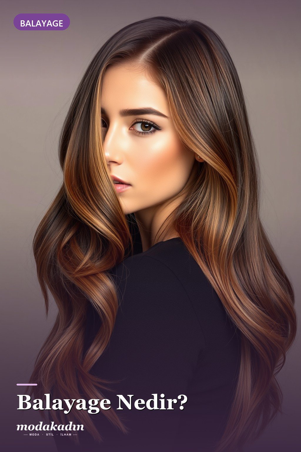 Balayage saç tekniği Pinterest pini