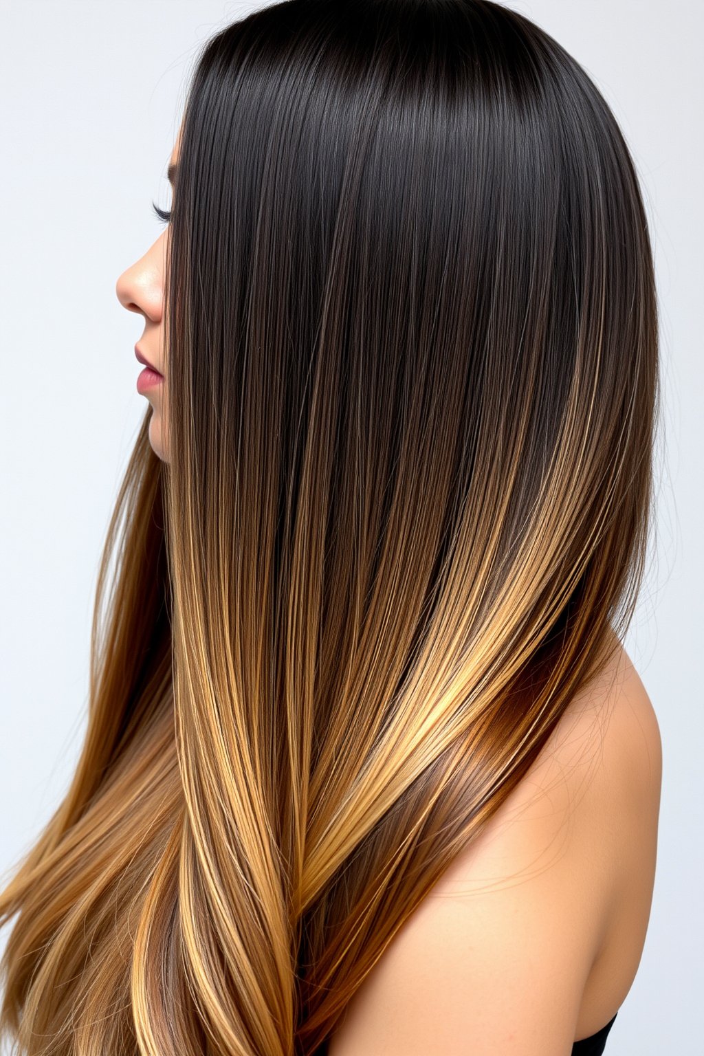 Ombre mı balayage mı: kökten uca belirgin açılan ombre saç