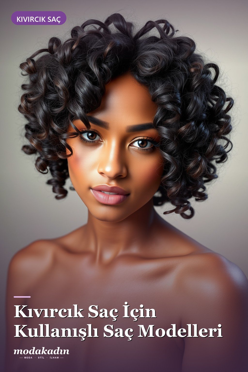 Kıvırcık saç modelleri Pinterest pini